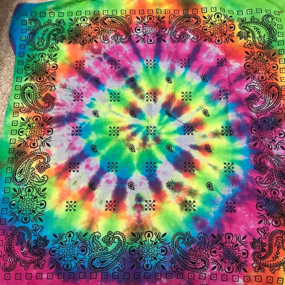 Unisex Tie Dye Bandana